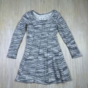 Anthropologie Saturday Sunday Gray Space Dye Bookend Sweater Dress XS Petite